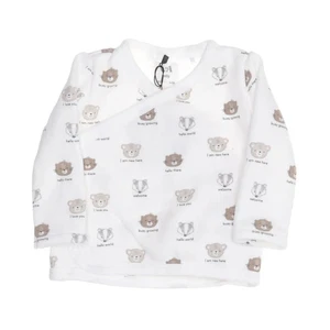 Baby C&A, Strickpullover, Größe: 68, Weiß/Mehrfarbig, Polyester, Sonstiges #2cb - Bild 1 von 5