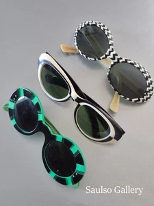 Mod 60er Jahre Mid Century Sonnenbrille aus prominentem Modell Nachlass - Bild 1 von 11
