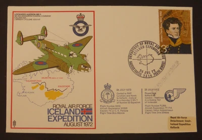 GB 1972 FDC RAF Squadron No 30 - Commemorating Iceland Expedition - Image 1 of 2