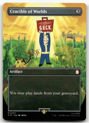 Crucible of Worlds (Borderless) #357 (NM) Fallout PIP Magic MTG - Image 1 of 2