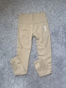 Gymshark Damen Energie nahtlos Training Fitnessstudio Leggings braun XS/S/M UVP £45 - Bild 1 von 2