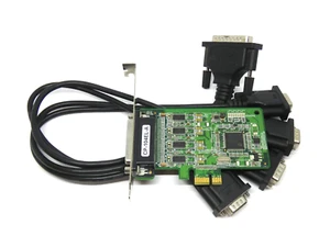 Tarjeta de comunicación multipuerto MOXA CP-104EL-A V1.5 con cable - Ranura PCI-e - Imagen 1 de 4