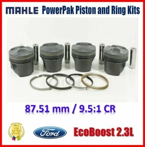 Mahle 87.51 mm Bore 9.5:1 CR Piston Set Fits Ford EcoBoost 2.3L 197755345 - Bild 1 von 5