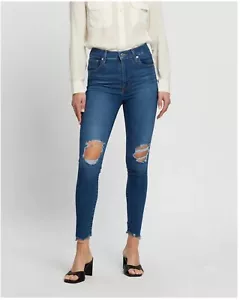 Levi's Mile High Super Skinny Jeans Size W27 L30 | 4 Medium Extra High Rise - Picture 1 of 2
