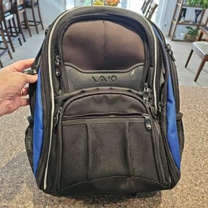 SONY VAIO GEPOLSTERTER RUCKSACK schwarz Computer Transport Reisetasche Top - Bild 1 von 14