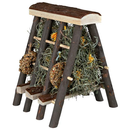 Trixie Natur-Snack Heuraufe mit Heu und Getreideringen, UVP 13,49 EUR, NEU - Bild 1 von 1