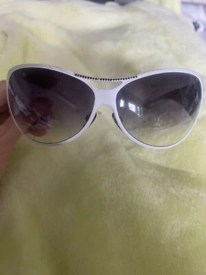 Gafas de sol blancas LA PERLA para mujer negras pedrería joyas brillantes hechas en Italia Foto 1 de 4