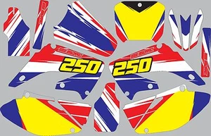 Graphic Kit for 2002-2012 Honda CR250 CR 250 shrouds fender plastic decals  - Picture 1 of 1