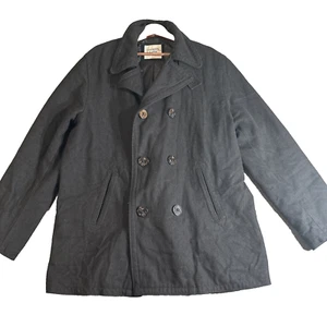 Abrigo de invierno Old Navy XL mezcla de lana chaquetón doble botonadura para hombre - Imagen 1 de 9