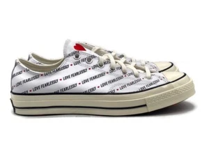 Converse Chuck 70 Love Fearlessly Mens Size 10.5 Casual Shoe White Skate Sneaker - Picture 1 of 6