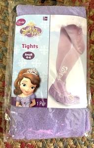 Child Small (4-6) Disney Sofia the First Tights ONE PAIR 33 - 55 lbs., 33" - 44" - Picture 1 of 2
