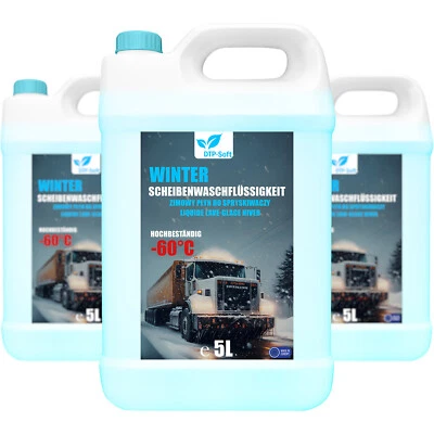 15L LITER FROSTSCHUTZ KONZENTRAT -60°C KLARSICHT WINTER SCHEIBENREINIGER 3 x 5L - Bild 1 von 4
