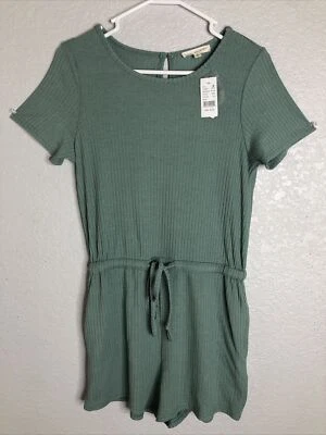 LA Hearts Womens Green Mini Dress Elastic Waist Short Sleeve NWT Size S - Image 1 of 4