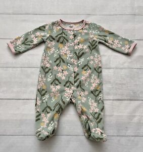 3 MOIS ~ Carters bébé fille pyjama pieds polaire ~ fleurs de printemps