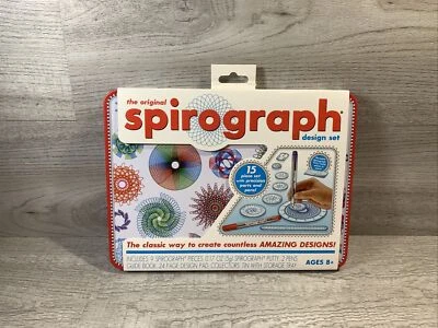 The Original Spirograph 15 Piece Design Set Create Countless Amazing Designs New - Image 1 of 2