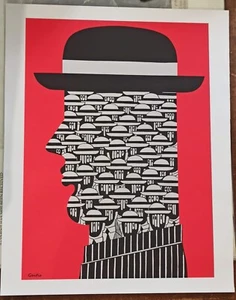 GREEK ARTIST POP ART YANNIS GAITIS CANVAS PRINT ORIGINAL AUTHENTIC RARE TYPES - Picture 1 of 3