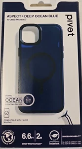 Pivet Apple iPhone 14 Pro Aspect Case with MagSafe - Deep Ocean Blue - Picture 1 of 2