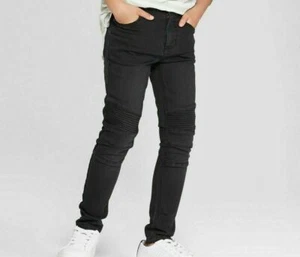 Art Class Boys Moto Woven Super Skinny Jeans - Picture 1 of 3