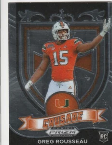 2021 Panini Prizm Draft Picks Crusade Greg Rousseau RC #179 - Picture 1 of 2