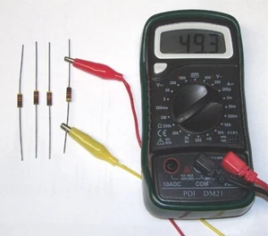 4 Stück = GEPRÜFT = 47K 1/2W Vintage CARBON COMPOSITION Widerstand 47Kohm 0,5 Watt NOS - Bild 1 von 1