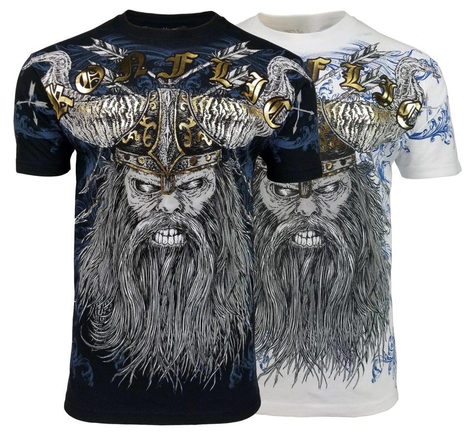 Konflic NWT The Last Vikings Men's Crew Neck T Shirt - Image 1 of 1