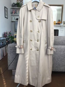 ca. 80er Jahre Burberry Damen Trenchcoat Größe 10 lang - OHNE GÜRTEL - Bild 1 von 7