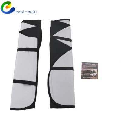 Fit For 2015 -2022 Ford Transit Van Blackout Front Door Window Covers（1 Pairs） - Image 1 of 4