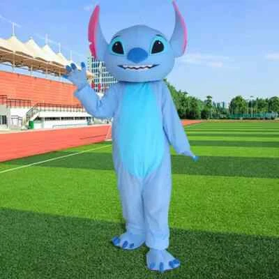 Lilo & Stitch Mascota Disfraz Fiesta Juego Personaje Vestido Elegante Adultos Conjunto Azul Foto 1 de 3