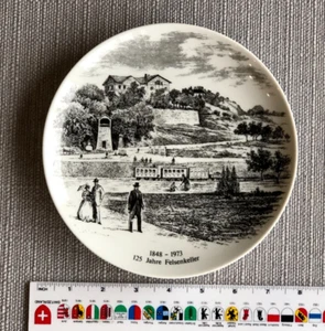 AK Kaiser Germany: 1848-1973 125 Jahre Felsenkeller Decorative wall plate - Picture 1 of 2