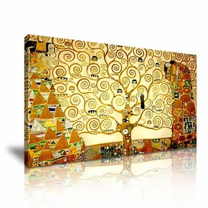 Gustav Klimt - Der Baum des Lebens Leinwand Modern Home Wandbild Deco Bestes Geschenk - Bild 1 von 3
