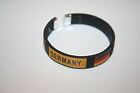Germany Black Country Flag Flexible Adult C Bracelet Wristband... 2.5 Inches in 