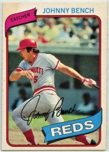 1980 O-PEE-CHEE #55 JOHNNY BENCH HOF - CINNCINATI REDS VG-EX RAW (P23-04) - Imagen 1 de 4