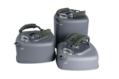 WYCHWOOD Ridgemonkey Square Kettle 0.5L, 1.1L & 2L Paracord Edition Carp Fishing Cookware