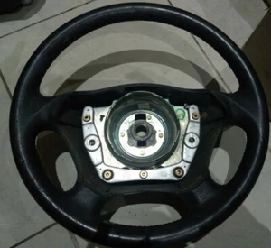 MERCEDES-BENZ W163 ML500 MODEL STEERING WHEEL BLACK LEATHER FITS 01-05 - Picture 1 of 7
