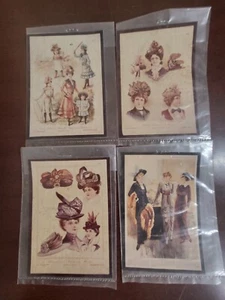 4 Delineator Magazine Miniature ~4.5 x 3.25" ea Picture handwritten numbers - Picture 1 of 5