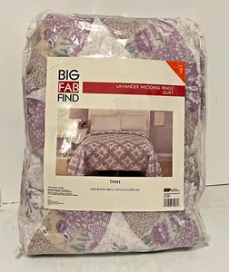 Trapunta fedi nuziali Big Fab Find LAVANDER, doppia NUOVISSIMA 66"W X 86"L - Foto 1 di 4