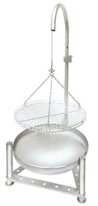 Schwenkgrill mit Feuerschale und Grillrost komplett Edelstahl - Bild 1 von 2