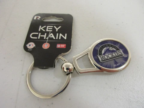 Colorado Rockies MLB Baseball Oval Keychain NEW Cover