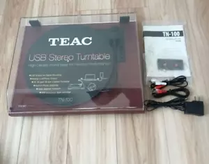 TEAC TN-100 Analog Turntable MM Cartridge USB EQ Phono Built-in Used - Picture 1 of 10