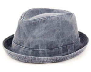 Men's Washed Cotton all Season Jeans Fedora Sun Hat - Picture 1 of 11