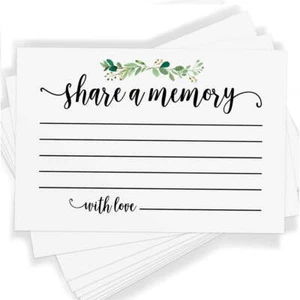 White Memory Cards | 25 Cards and Sign - Picture 1 of 3
