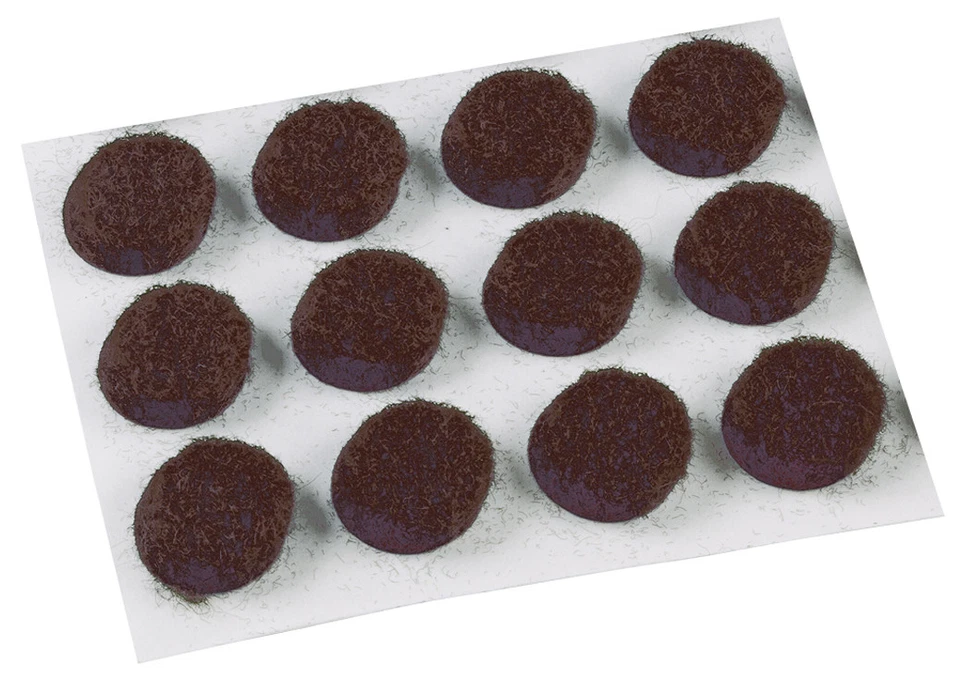 Shepherd Hardware 9958 1/2-inch Medium Duty Adhesive Felt Furniture Pads Brown