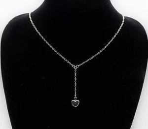 925 Sterling Silber Halskette Herz Anhänger Kette Liebe Geschenk Silberkette - Bild 1 von 4