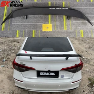 Real Carbon Fiber GT Style Rear Trunk Spoiler Wing Fits For 2022-23 Honda Civic - Picture 1 of 20