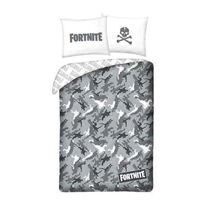 Set Lit Simple Housse de Couette + Taie D'Oreiller Officiel Fortnite en Coton - Imagen 1 de 1