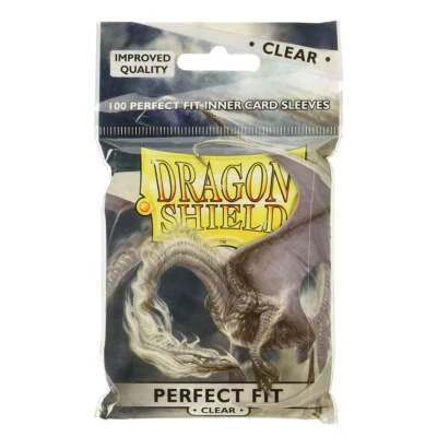 Dragon Shield Standard 100ct Perfect Fit Clear Inner Sleeves 63x88mm - image 1 of 2