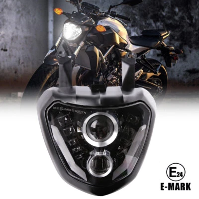 LED Headlight for Yamaha MT07 FZ07 FZ-07 MT-07 2014 15 16 2017 High Low Beam DRL - Image 1 of 4