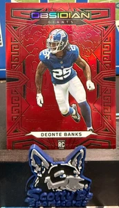 2023 Panini Obsidian - Deonte Banks #174 Asia Red Flood Electric Etch /90 (RC) - Picture 1 of 2