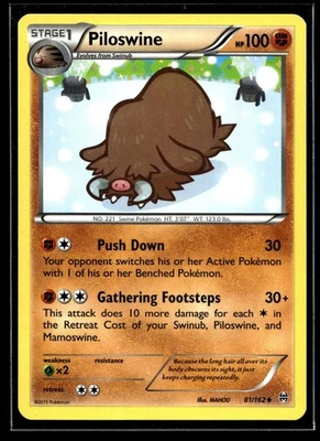 Piloswine Uncommon XY - BREAKthrough 81/162 NM - Image 1 of 2