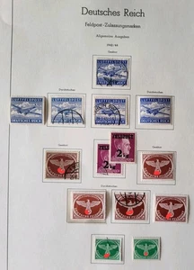 Deutsches Reich Feldpostmarken 1942-44 postfrisch und gestempelt - Bild 1 von 7